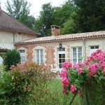 Extérieur du gîte La Leurande - Vue du parc